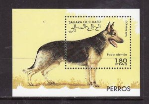 Sahara OCC RSAD-unused NH sheet-Dogs-German Shepherd-1995-