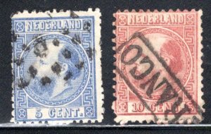 Netherlands #7-8    F  Used  CV $7.50 ....  4201104