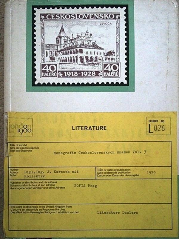 Monografie Ceskoslovenskych Znamek Vol 3 Czechoslovakia 1923-39 Specialised