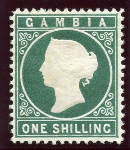 Gambia 1880 QV 1s green MLH. SG 19A.