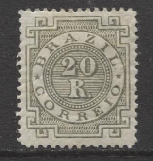 Brazil - Scott 87a -  Definitive -1884 - Mint - Single 20r Stamp