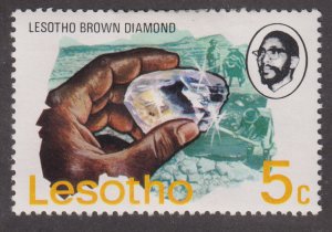 Lesotho 202 Large Brown Diamond 1976