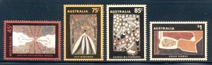 1993 Australia Sc #1307 1308 1309 1310 Aboriginal Paintings / MNH Cv $5.25