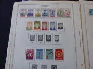 Paraguay 1941-1965 Stamp Collection on Album Pages