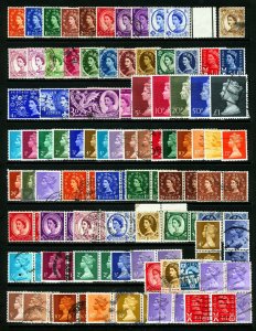 Great Britain #292/#MH168 1952-1972 Queen Elizabeth Wilding & Machin M&U 82 Item