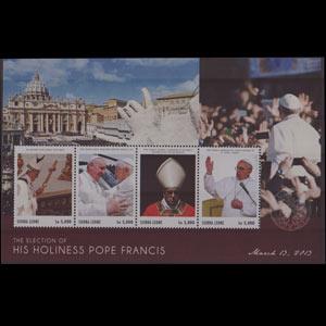 SIERRA LEONE 2013 - Scott# 3169 S/S Pope NH