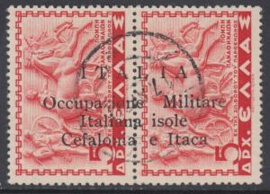 ITALY CEFALONIA OCC.  cv 580$  used Sassone n.18  BARGAIN