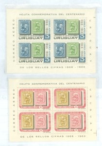Uruguay #C309-C310 Mint (NH) Souvenir Sheet