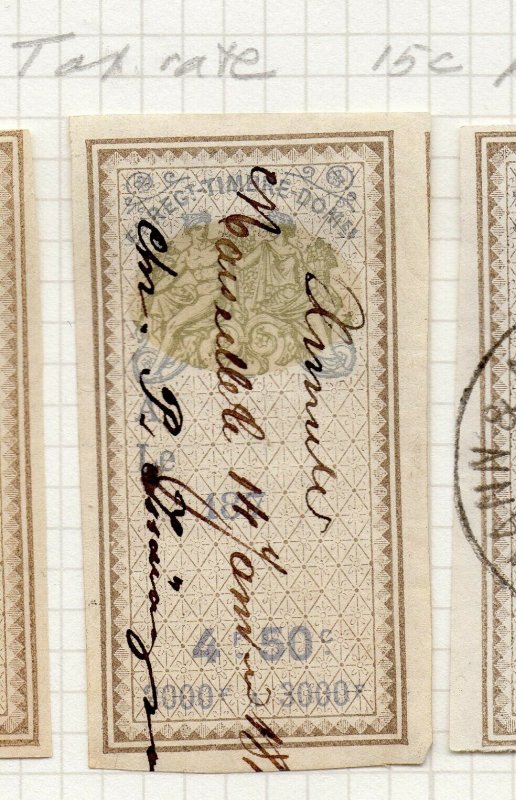 France 1874 Tax Rate France Revenue Early Issue Fine Used 4.50F. NW-93259