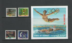 KUWAIT :++BEST OFFER++ Sc. 1333-36,a /**SUMMER OLYMPICS **/Set & SS/MNH-CV:$160+