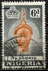 Nigeria; 1953: Sc. # 86: Used  Single Stamp