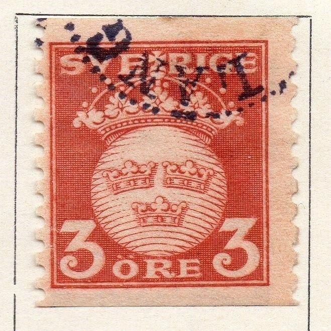 Sweden 1921 Early Issue Fine Used 3ore. 133397