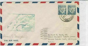 portugal 1939 air mail stamps cover ref 19358