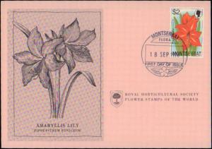Montserrat, First Day Cover, Flowers