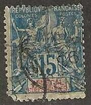 Senegal 42, used, corner fault. 1892. (s625)