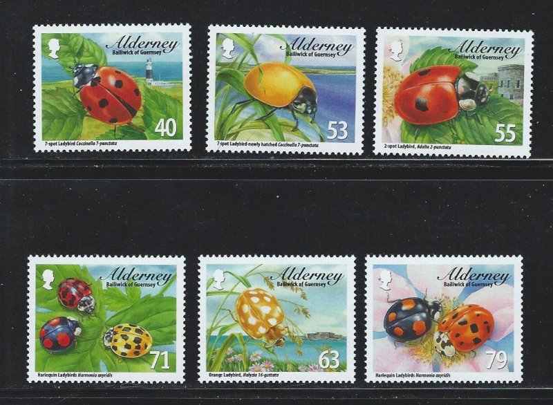 Alderney  mnh multiple item s.c.#  484-489