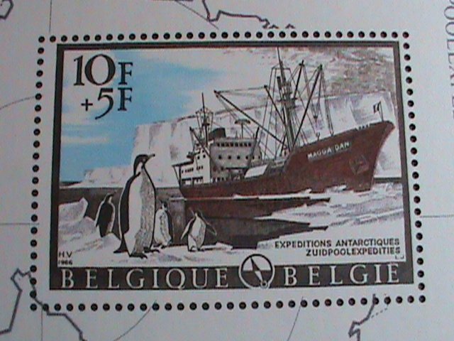 ​BELGIUM STAMP-1966-SC#B800 BELGIUM ANTARCTIC EXPEDITIONS MNH-S/S VERY FINE