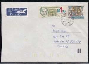 Czechoslovakia - Dec 1988 Airmail Cover to Canada