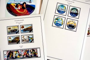 COLOR PRINTED PITCAIRN ISLANDS 1940-2010 STAMP ALBUM PAGES (118 illustr. pages)