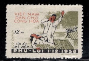 North Vietnam. Scott 97 Phu Loi Massacre stamp Unused