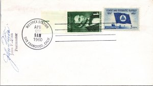 US SPECIAL EVENT COVER WESTPEX 1960 EXHIBITION SIGNED BY POSTMASTER