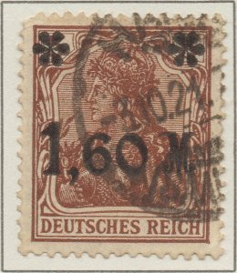 Germany Deutsches Reich Germania 5pf surcharged stamp SG #172 1921 CV £700