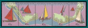 Cocos 1994 Postal Service, 45c MNH  292,SG311-SG315