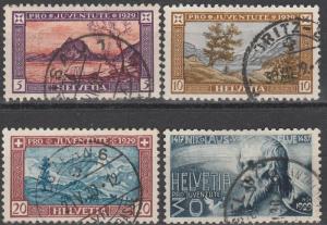 Switzerland #B49-52  F-VF Used CV $16.10 (S2406)