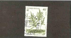 FRENCH POLYNESIA 449 USED PLANTS 1986