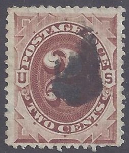 US Postage Due Scott #J2 used VF