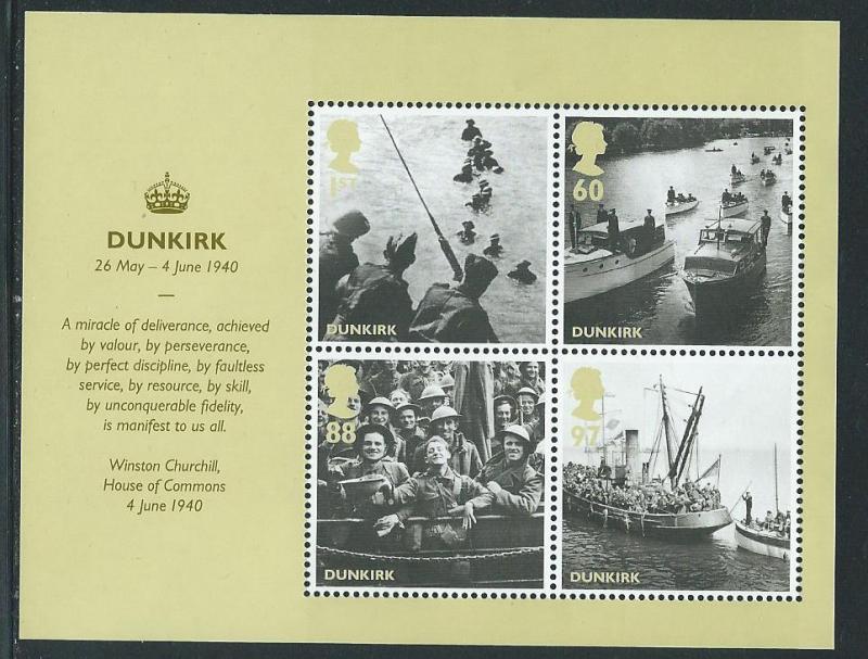 Great Britain 2806a 2010 Dunkirk s.s. MNH