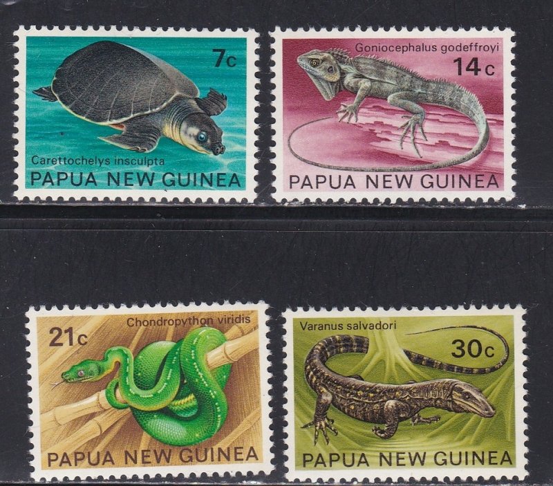 Papua New Guinea # 344-347, Turtle - Reptiles, NH, 1/2 Cat.,