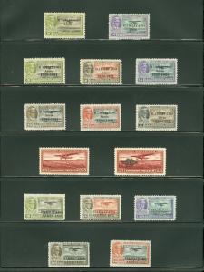 EDW1949SELL : MEXICO 1927-32 Scott #C2-50 Cplt except for C2 & 47 VFMOG Cat $401