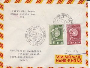 Vietnam, South # 97-98 Declaration of Human Rights 10th Anniv, First Day Cover