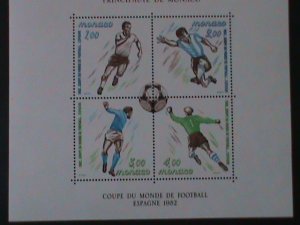 MONACO-1982-SC#1322-WORLD CUP SOCCER CHAMPIONSHIPS MNH-S/S-VF-LAST ONE