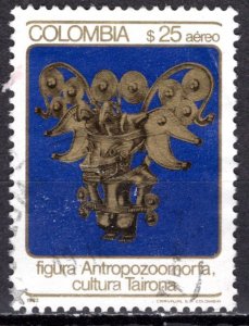 Colombia; 1982: Sc. # C725: Used Single Stamp