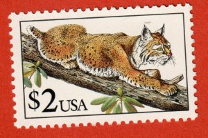 2482 Bobcat. $2.00 Single. MNH. OG.