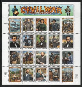 ALLY'S STAMPS US Scott #2975 32c Civil War - Pane [20] MNH [FP-77]