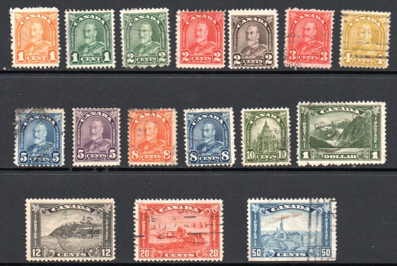 CANADA 162-177 USED SCV $85.45 BIN $34.15 ROYALTY, PLACES