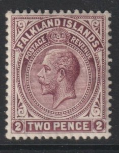 Falkland Islands Sc# 32 KGV 1912 - 1914 MMH 2 pence issue CV $30.00