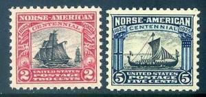 620-21, Norse America set, Mint NH, VF, Scott $26.25