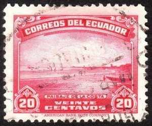 1937, Ecuador 20c, Used, Sc 364