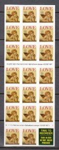 USA BOOKLET SC# 2949a - ANGEL LOVE ($0.32c) - 20 S.A. MNH - PL# B2222-1