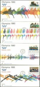#1791-94 Summer Olympics Spectrum FDC Set