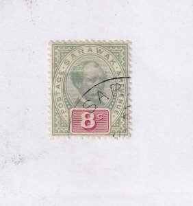 SARAWAK # 14 VF-LIGHTLY USED 8cts