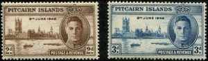 Pitcairn SC# 9-10 George VI Victory/Peace set MLH