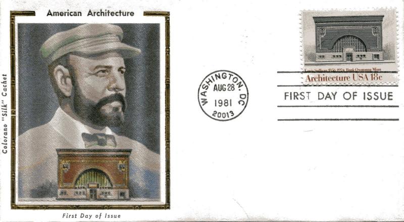 US FDC Scott #1928-31 American Architecture. 5 Colorano Cachets. Free Shipping