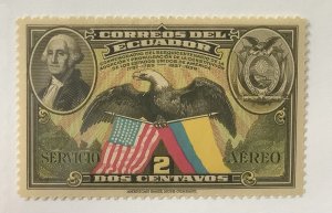 Ecuador 1938 Scott C57 MH - 2c, 150th Anniversary of U.S. Constitution