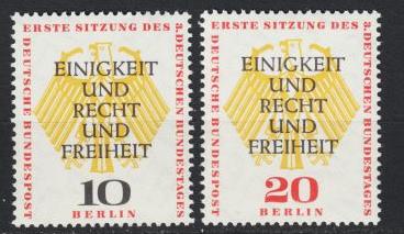  Germany - 1957 Unity, Justice, Liberty  - MNH  (2998)