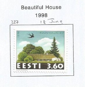 ESTONIA - 1998 - Beautiful House - Perf Single Stamp - Mint Lightly Hinged